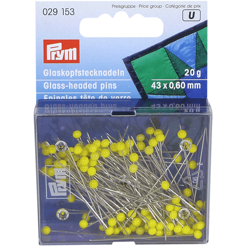 100 Glass-Headed Pins – Prym - View 2