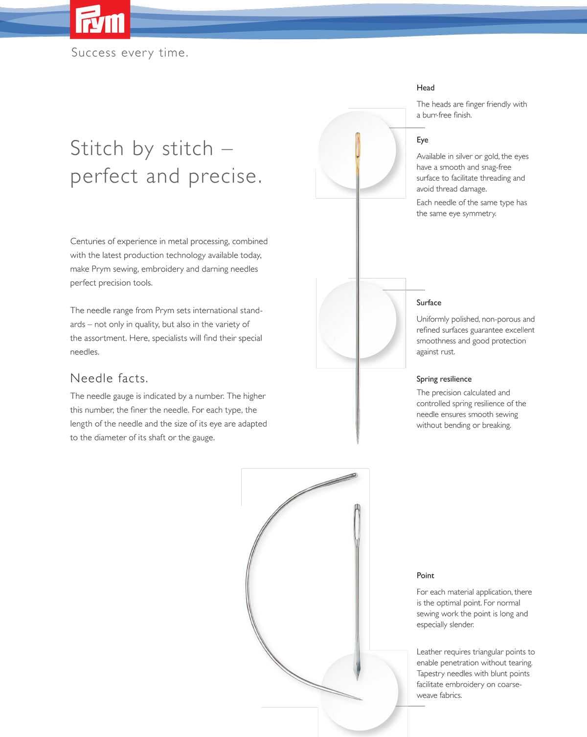 6 Self-threading Needles - View 2