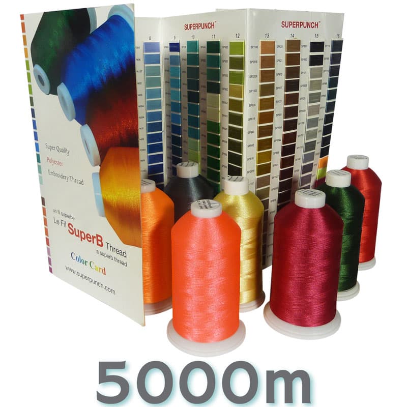 SuperB Embroidery Thread 5000m - View 1